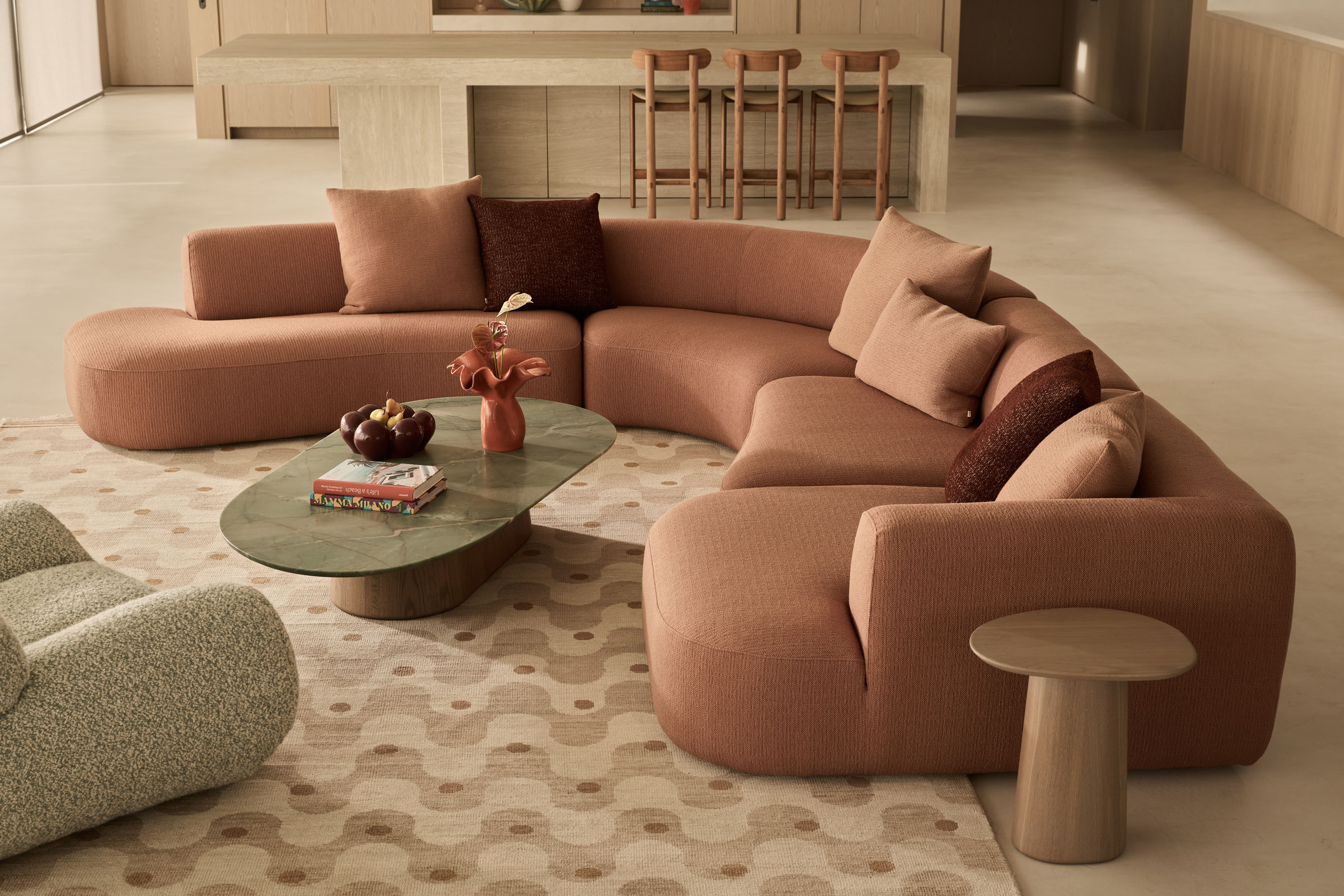 Jardan Nina Sofa Rhys CoffeeTable Rhys SideTable Bon Armchair 1