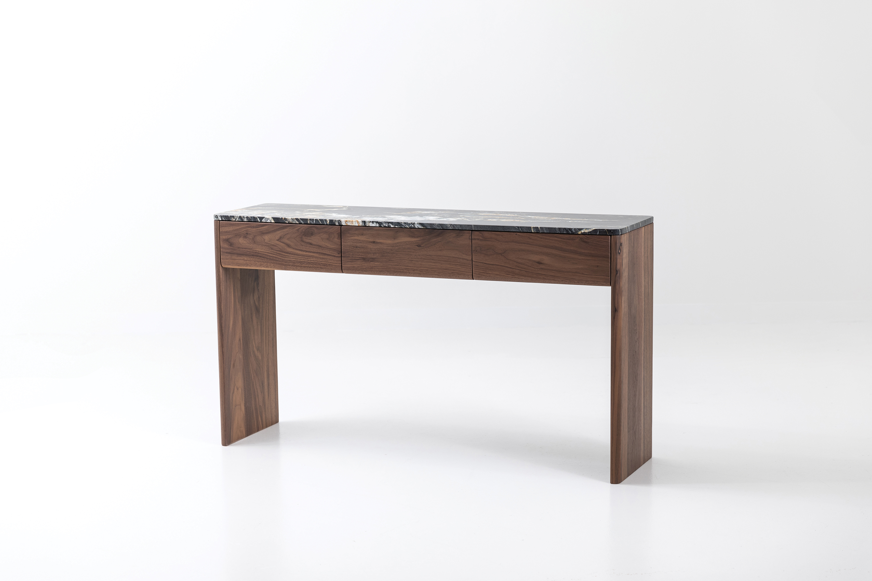 Jardan Pia Console Walnut Base Belverdere Marble Top 10