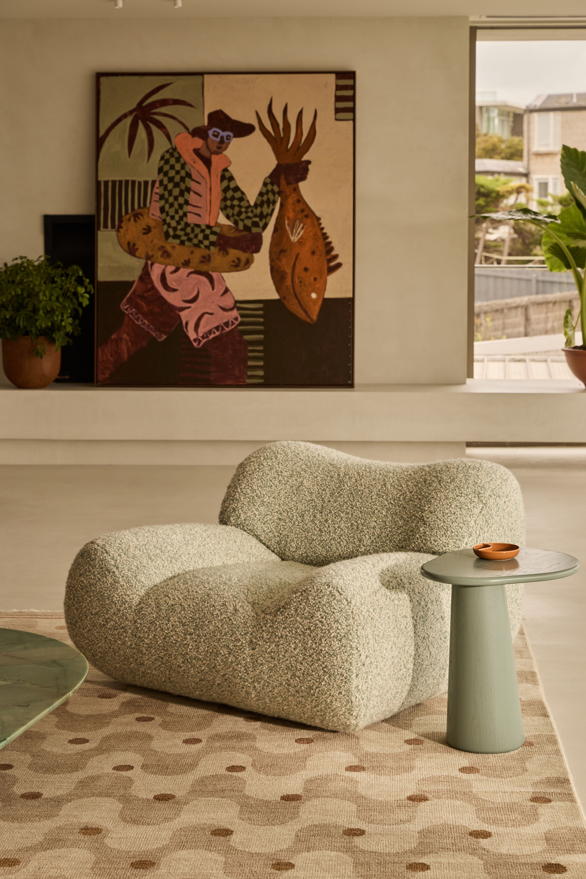 Jardan  Bon Armchair Pepper SideTable EllisRug 1