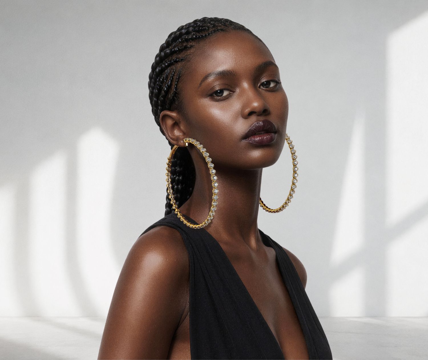Banner image of Jevar Diamond Hoop Earrings collection