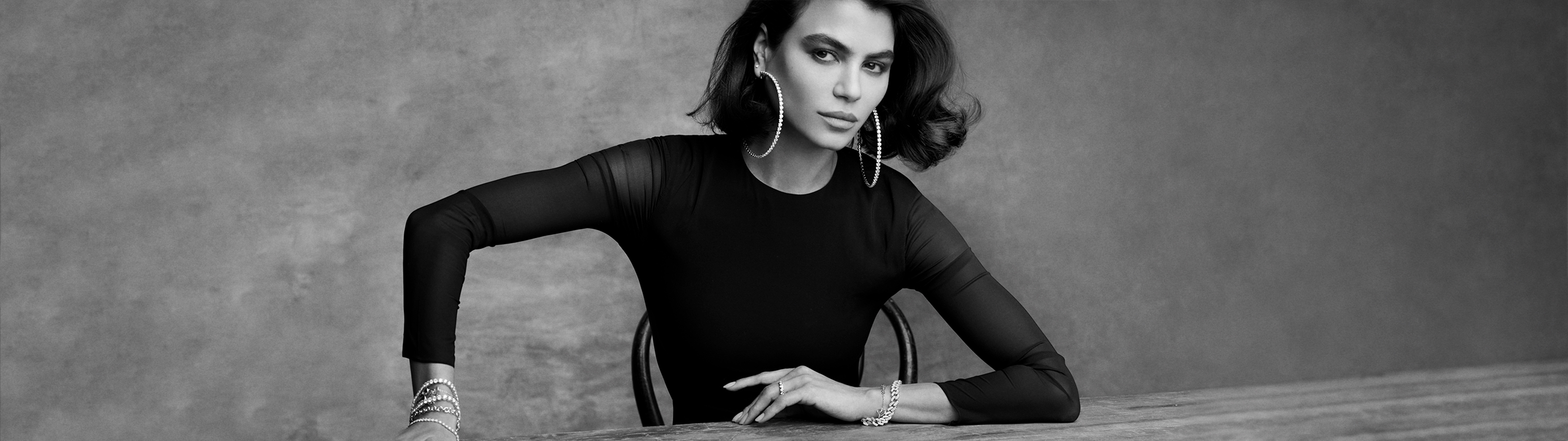 Banner image of Jevar Diamond Hoop Earrings collection