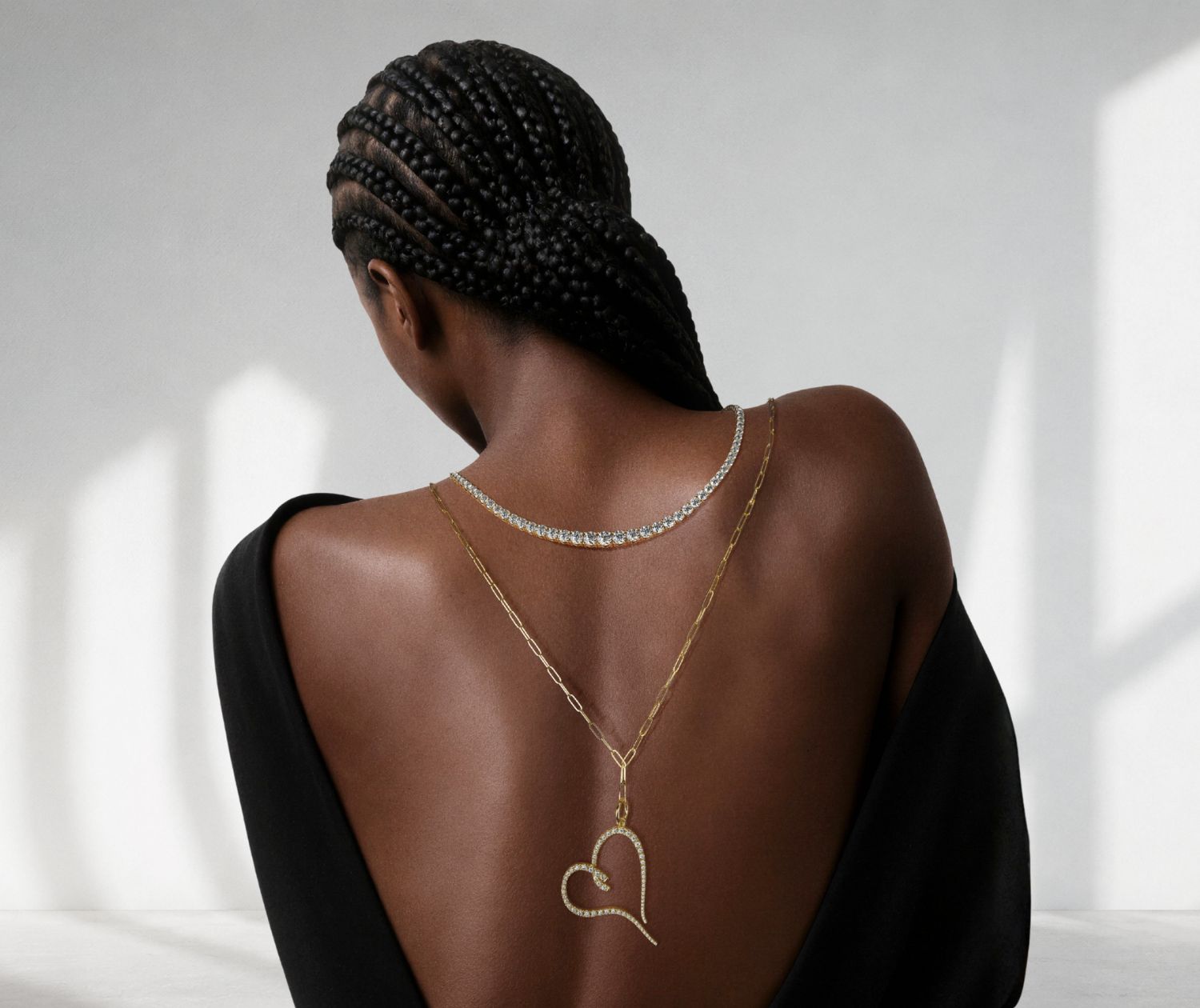 Banner image of Jevar Diamond Heart Necklaces collection
