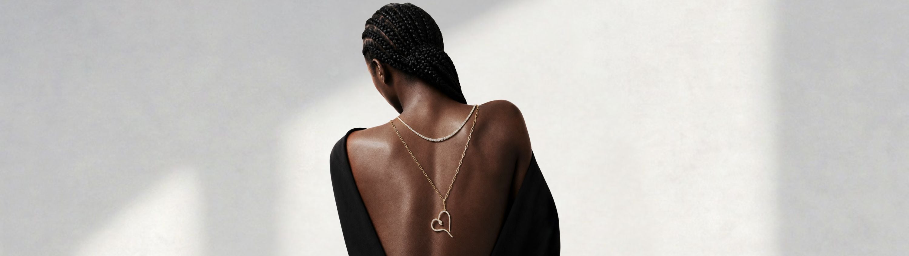 Banner image of Jevar Diamond Heart Necklaces collection