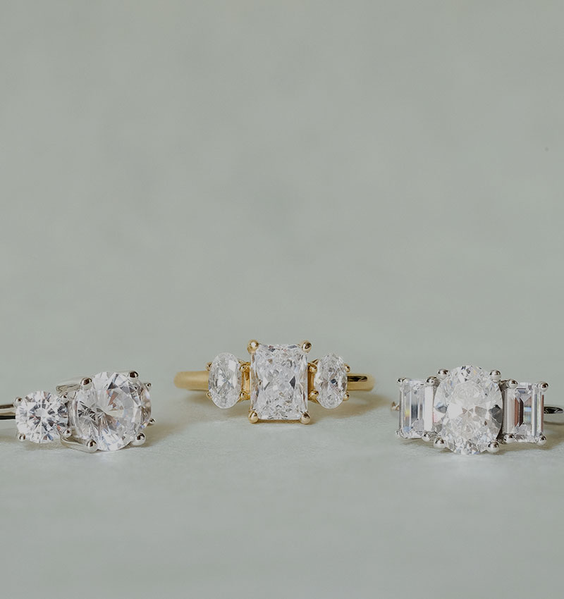 Multi-Stone Engagement Rings | Lab Grown Diamonds | Holden