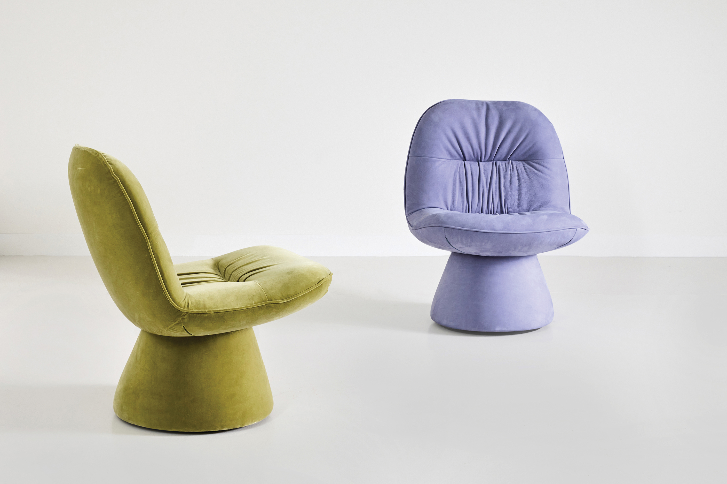 Jardan Wes Chair Elk Velvert Pear Emerson Periwinkle