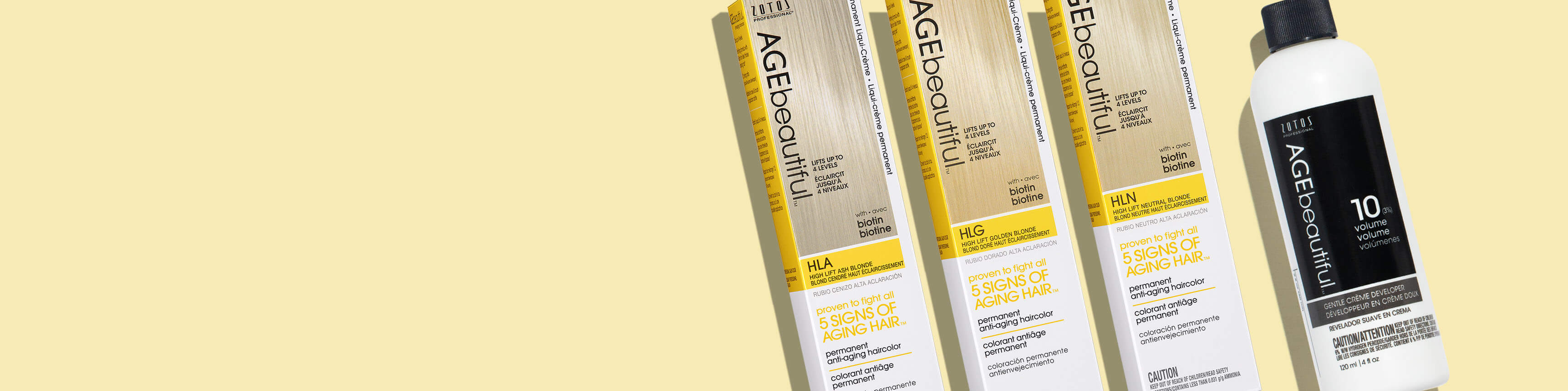High Lift Blonde product on light yellow background