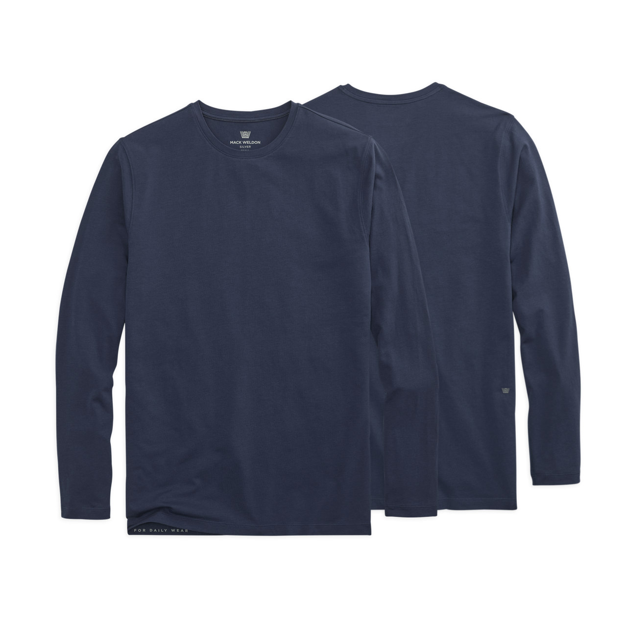 Layflat image of SILVER Long Sleeve T-Shirt