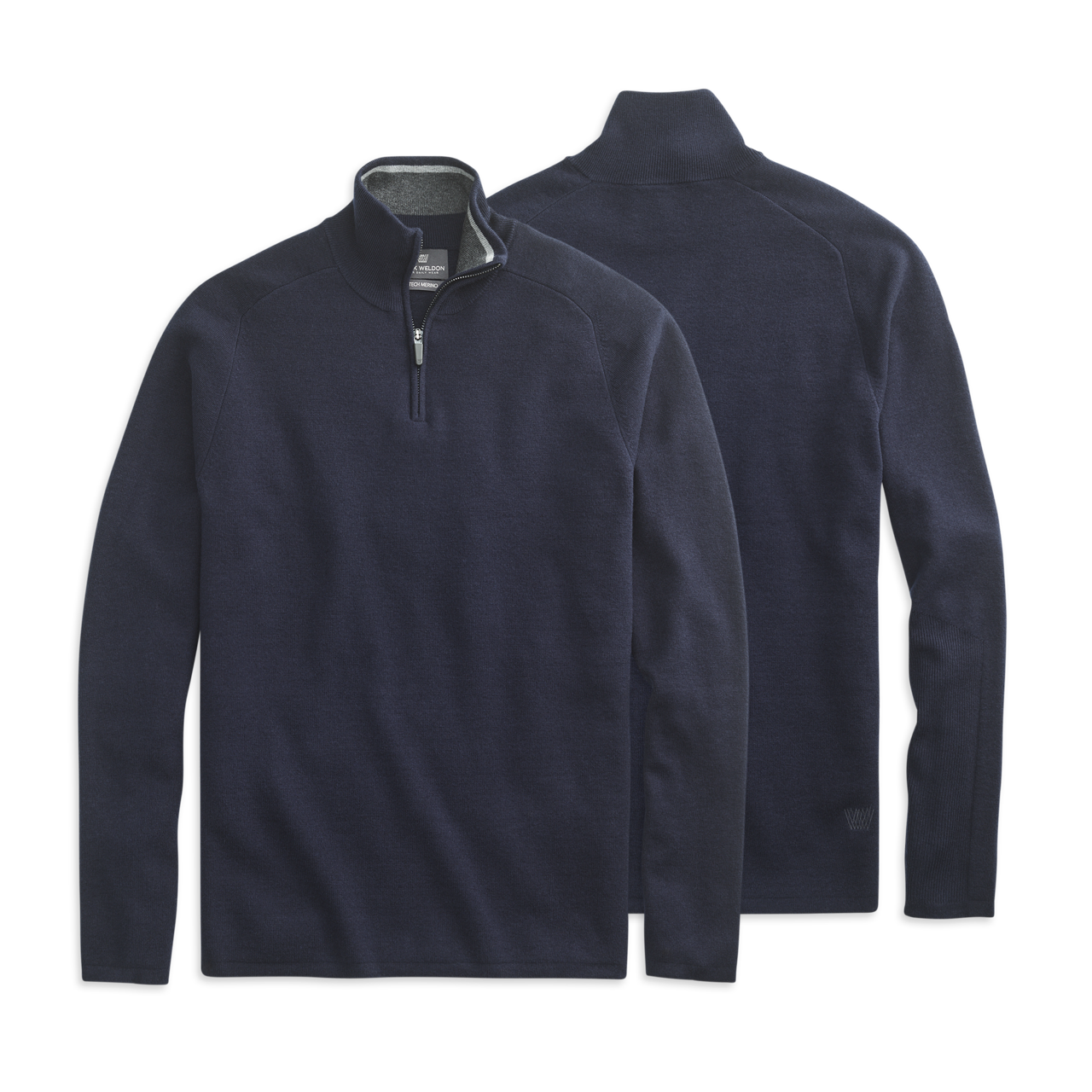 Layflat image of Tech Merino Half-Zip Sweater