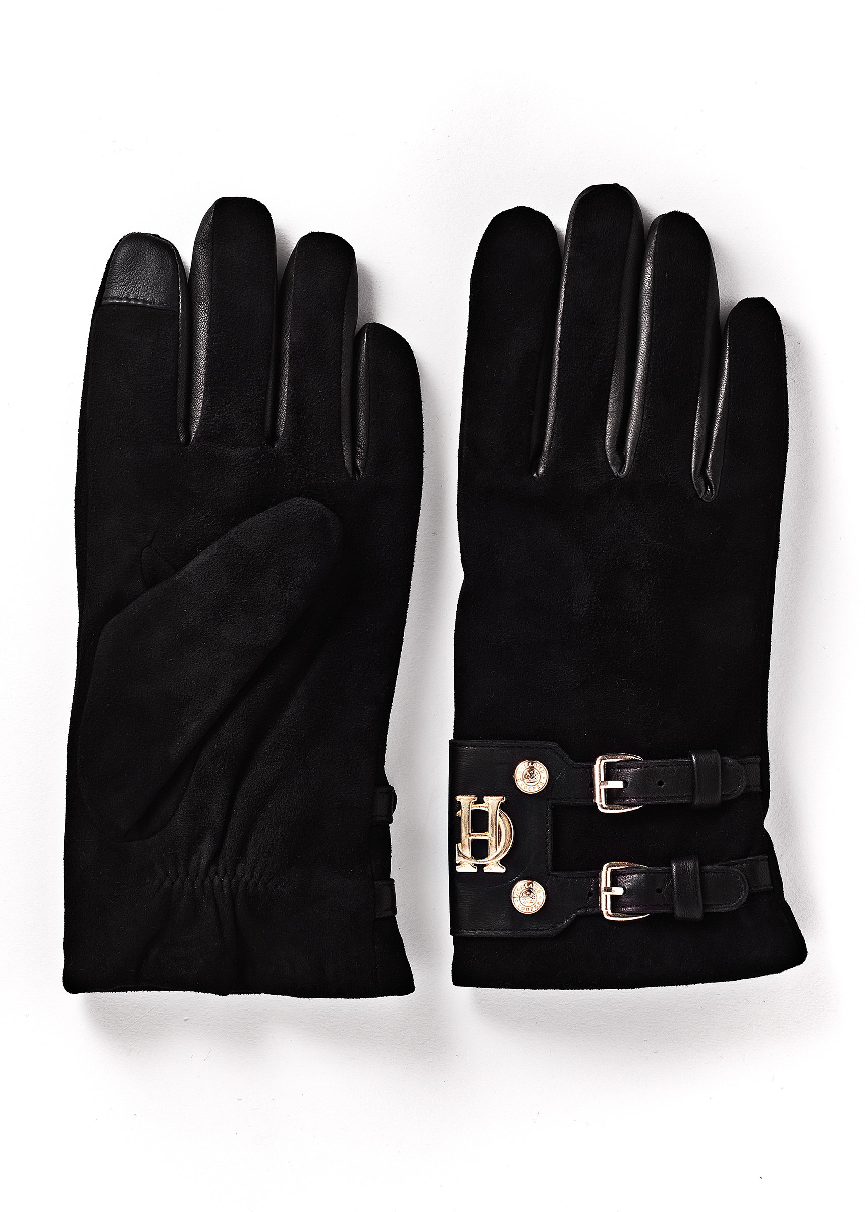 Accessoires Handschoenen Leren handschoenen holland  cooper Leren handschoenen zwart casual uitstraling