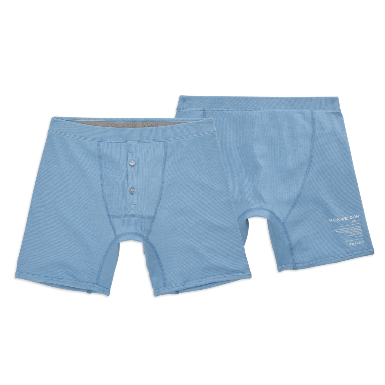 Men's Underwear Boxer Cotton U Convex Double Pouch Bag Ribbed