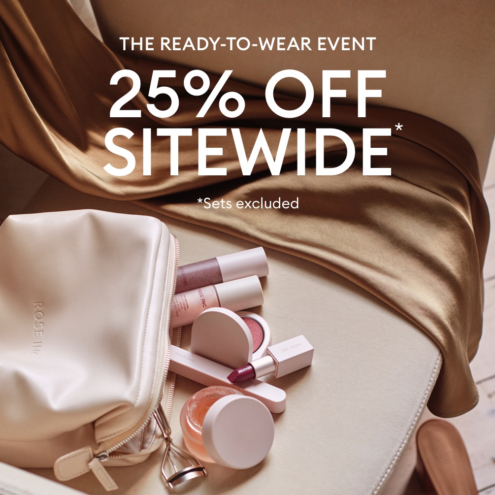 The ready to wear fall event - 25% off sitewide - sets excluded