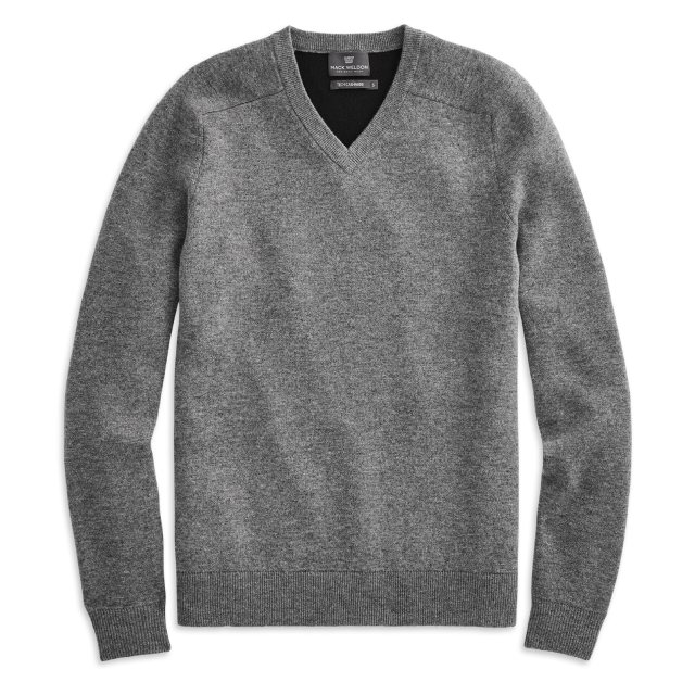 Layflat image of Tech Cashmere V-Neck Sweater