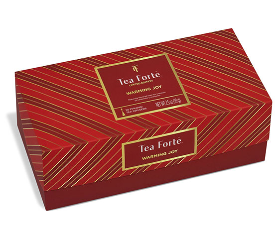 Warming Joy Presentation Box of 20 pyramid infusers, closed