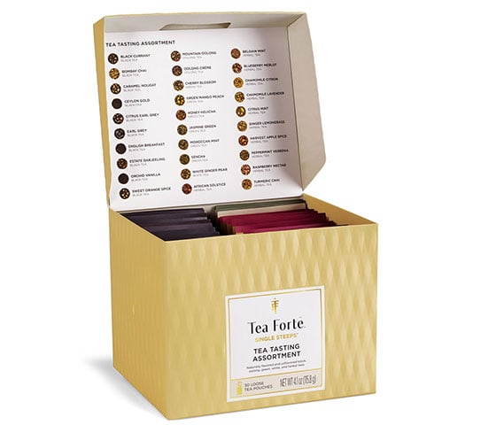 Single Steeps Tea Chest on 30 loose tea pouches