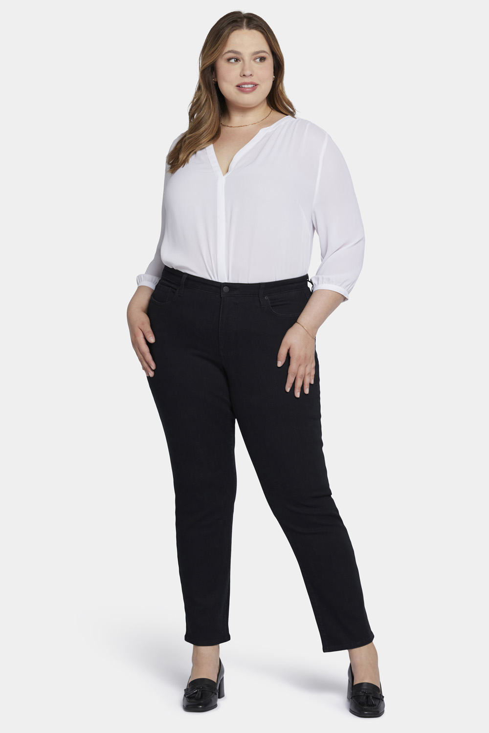 Women's Plus Wide Leg Jeans - High Rise, Ankle & More | NYDJ Apparel