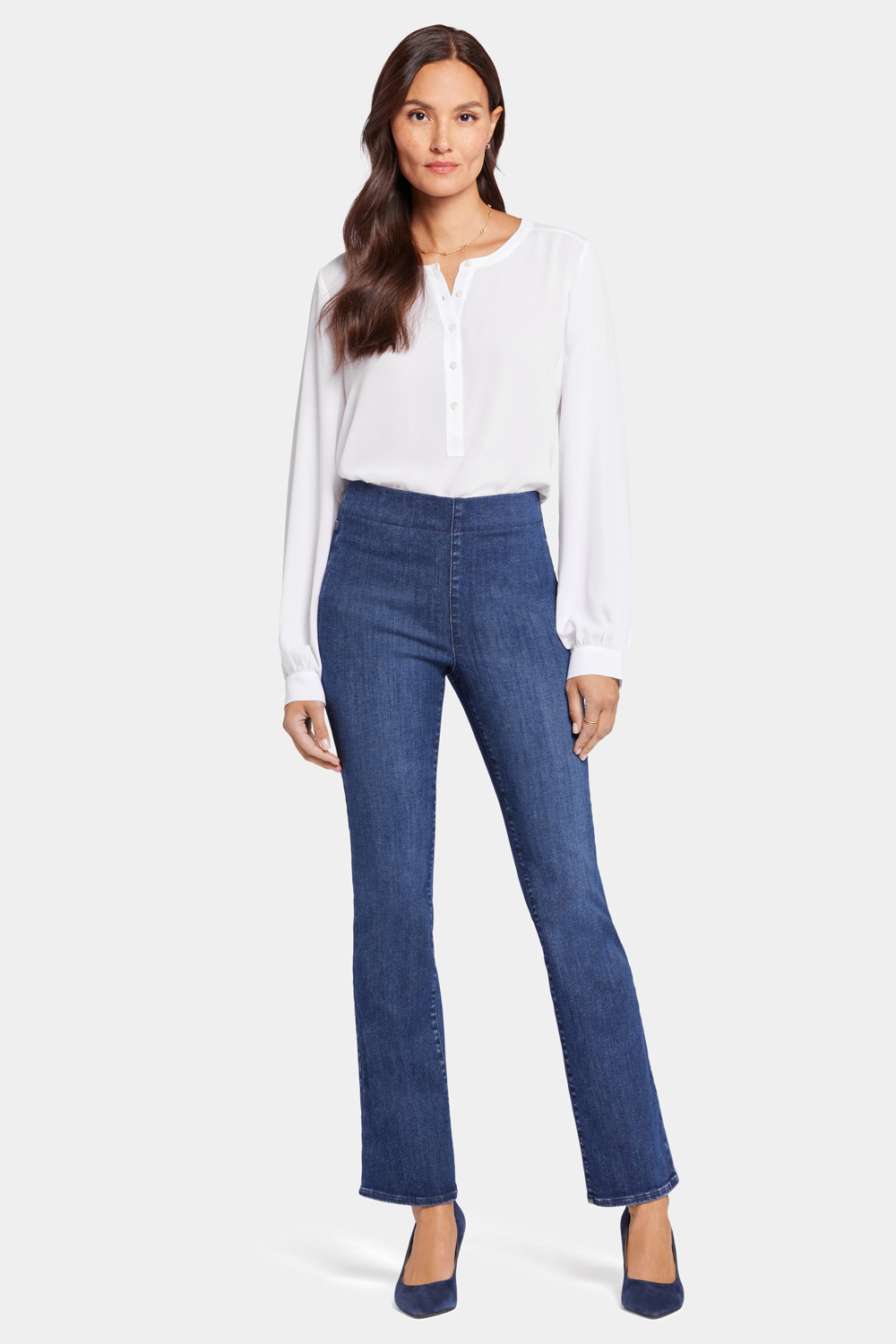 Women's Petite Slim Jeans - High-Rise, Ankled & Flared