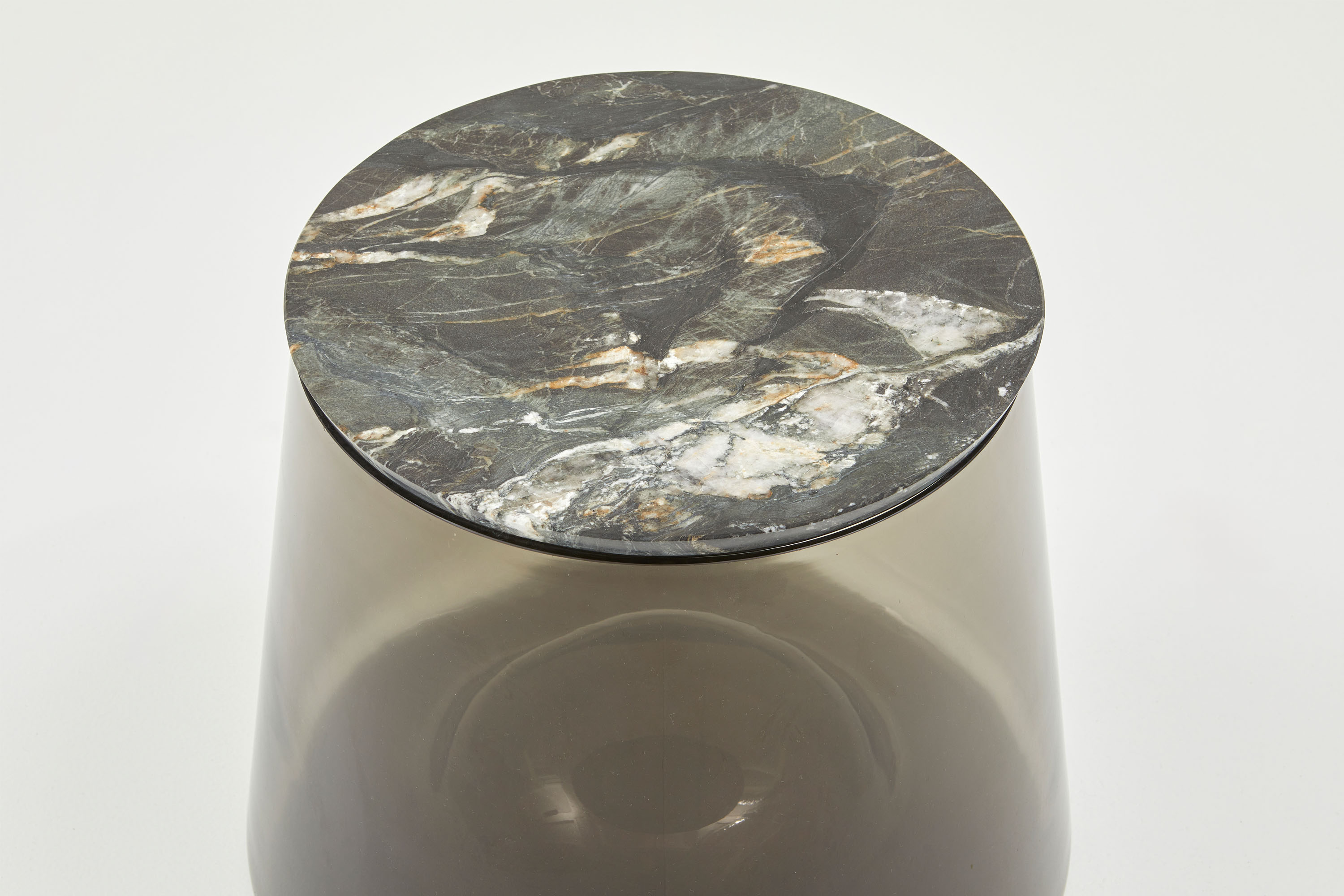 Jardan Romy SideTable StoneTop SmokeGlassBase BelvedereTop 2