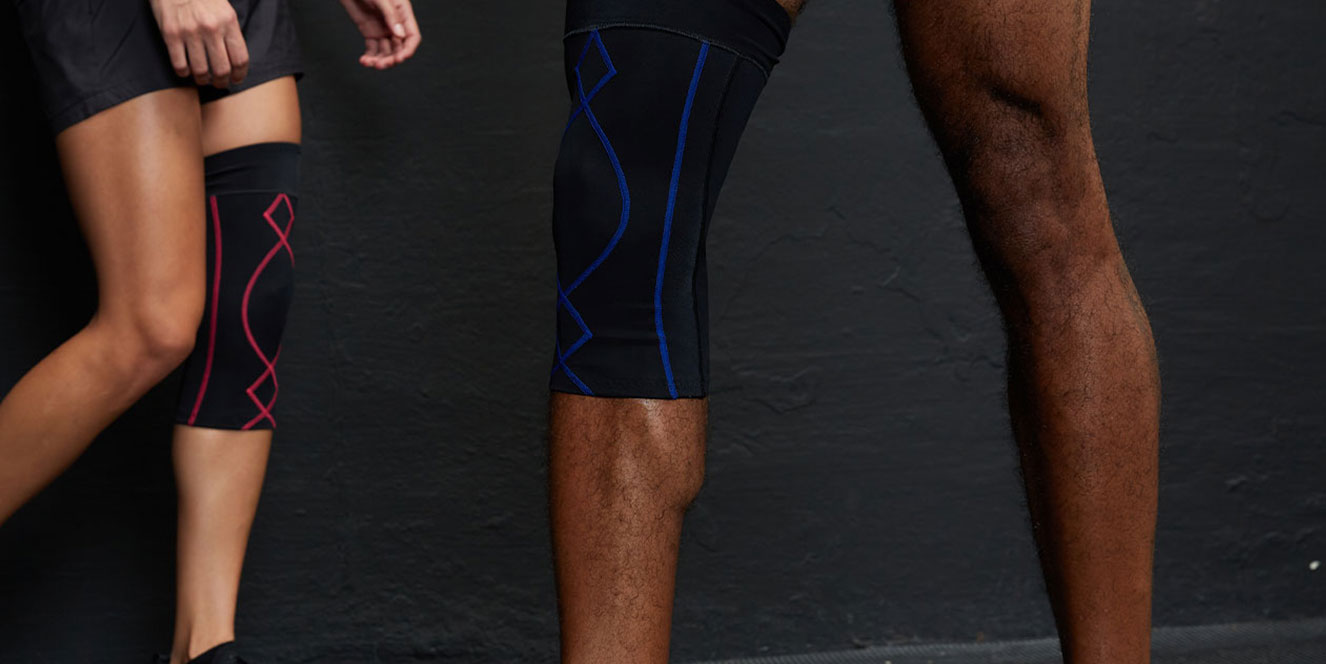 【新品未使用】CW-X　MENS 　L Stabilyx Knee Compression Sleeve For Men - Black | CW-X