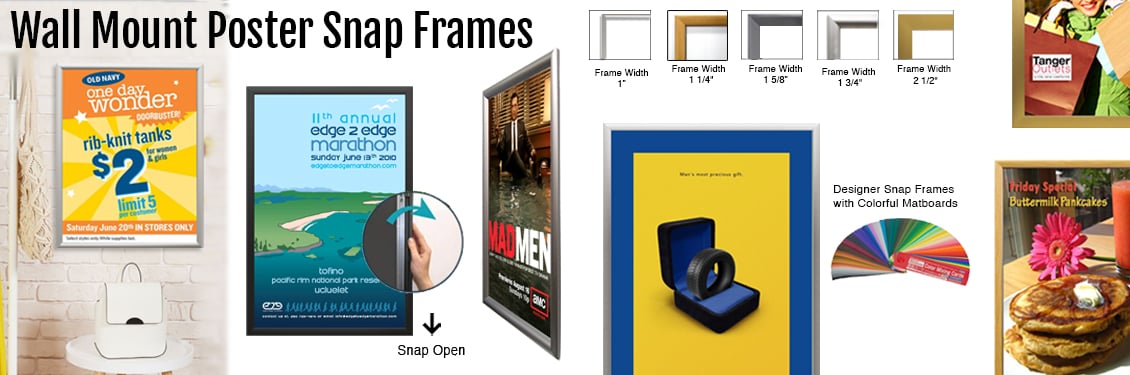 Wall-mount-snap-frames