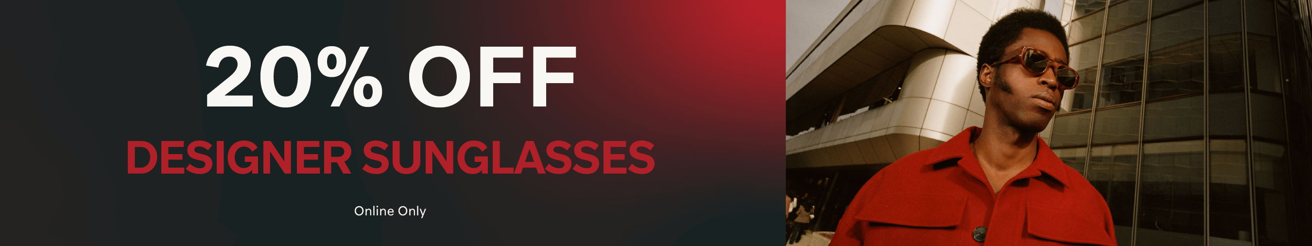 20% off sunglasses at 1001 Optometry