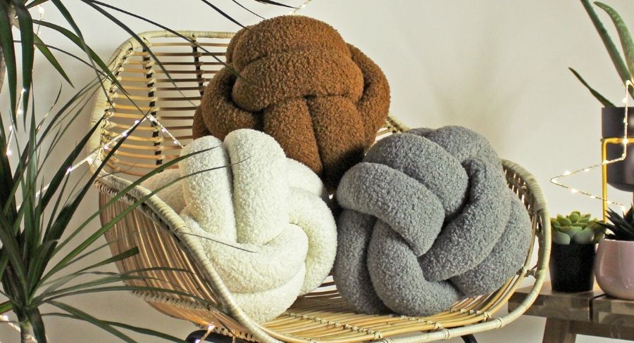 Boucle Knot Fleece Cushions | Knot Cushions | Boucle Boucle Knot Fleece Cushions | Knot Cushions | Boucle
