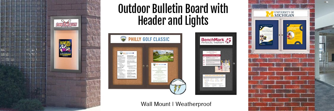 Outdoor-Bulletin-Board-with-Header-and-Lights---Wall-Mount--copy