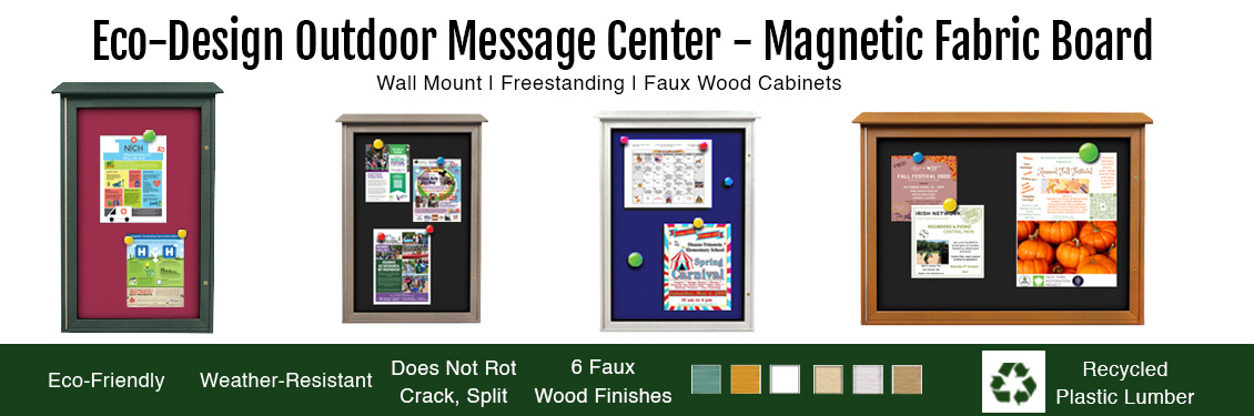 Outdoor-Message-Center---Magnetic-Board-Wrapped-in-Fabric