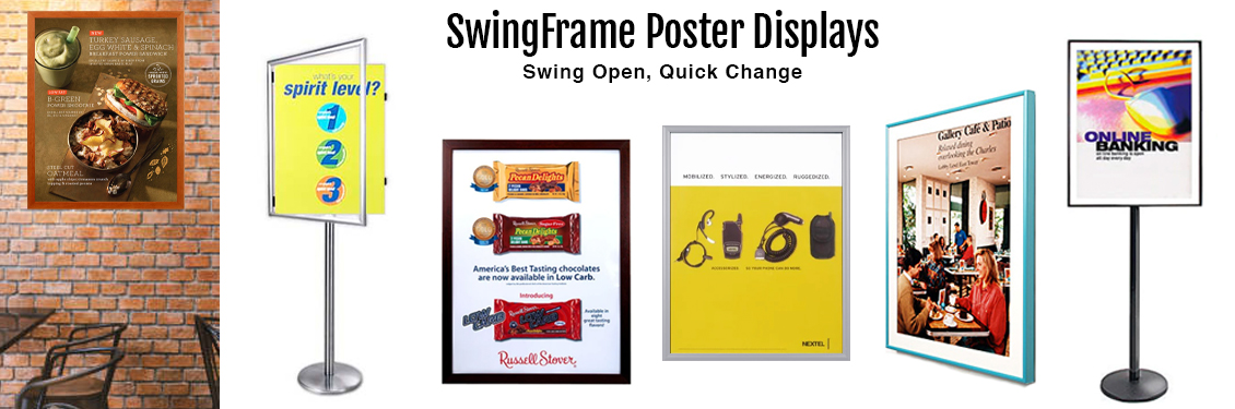 36x48 Frames  Swing Open #361 Wood Poster Display Frame 36 x 48 –  SwingFrames4Sale