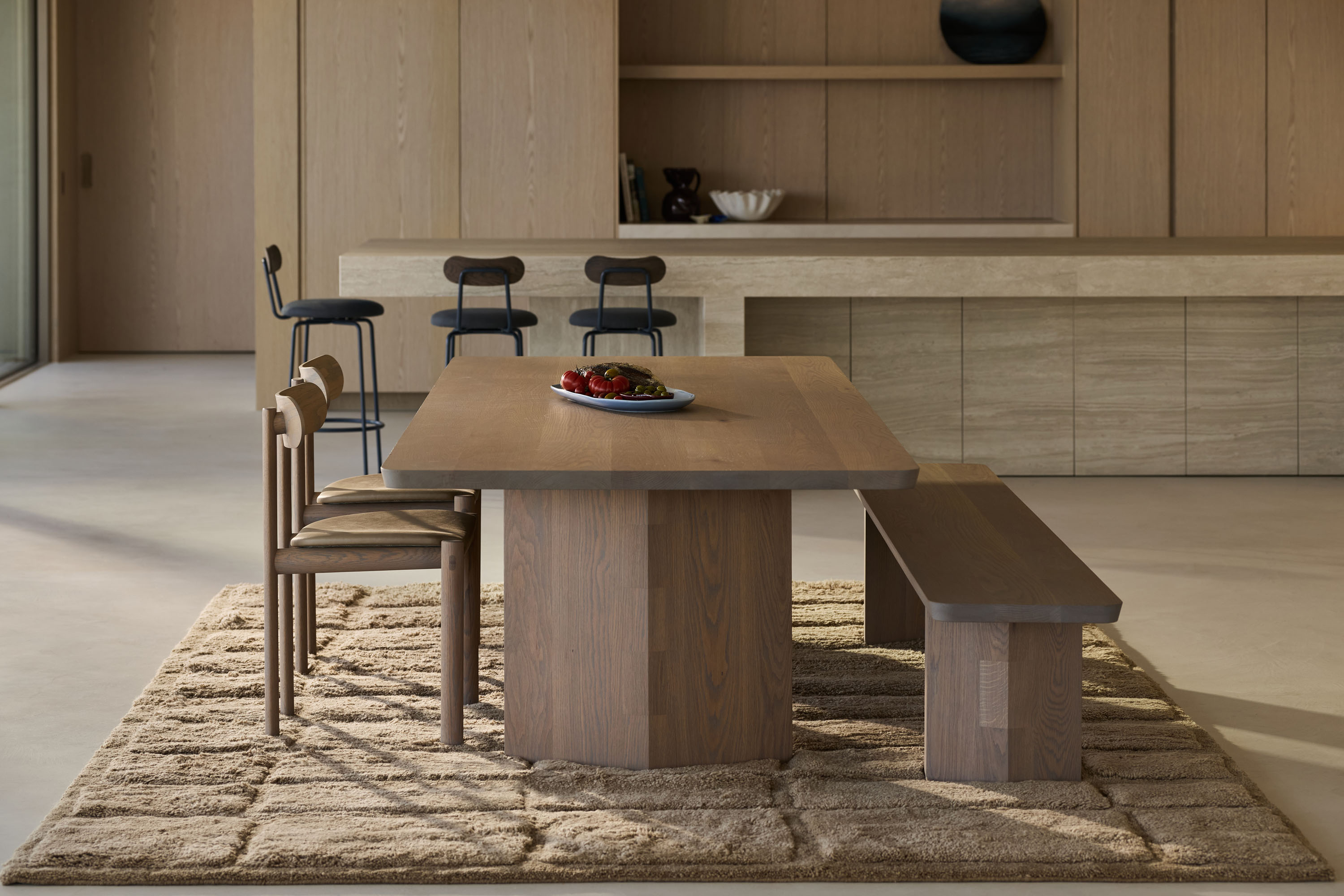 Jardan Arden DiningTable Rectangle Rye DiningChair Arden Bench Kai Barstool 1