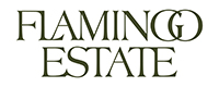 Flamingo Estate stacked logo b&w