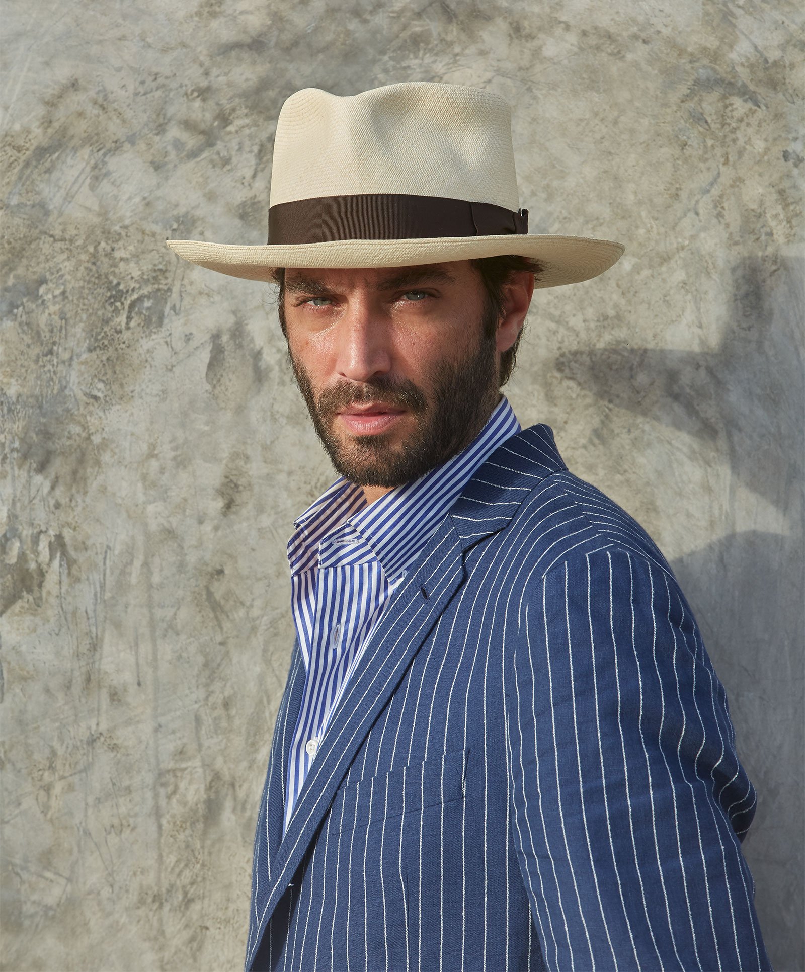 Design
Rarer than a perfect diamond and infinitely more refined, we are proud to carry the most exquisitely crafted Montecristi Panama hats in the world. Depending on the quality of the weave, a Worth & Worth Montecristi Panama Hat can take several months to weave by our master weavers in Ecuador. Available in four different qualities, the result is a hat with a soft texture, translucent appearance, and luminous ivory color.
Material
Our Montecristi Panama straw is handwoven in Ecuador and available in 4 different qualities: Artisan, Master, Museum, and Superfino.
Specifications
With its teardrop Style, our Montecristi Casablanca combines a 3 3/4” to a 4 crown (depending on your head size) with a 2 3/4 to a 3 1/8 brim. The larger brim offers ample shade for the next time you find yourself headed to the Tropics. Handwoven by our master weavers in Ecuador Handcrafted in New York Truly a work of art.