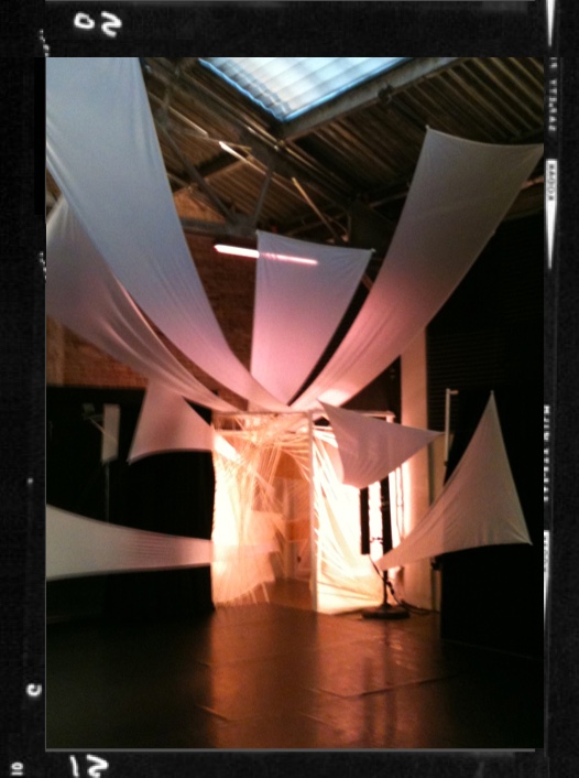 ”Through the cervix”, an installation and performance for Cedar Lake Dance Theatre