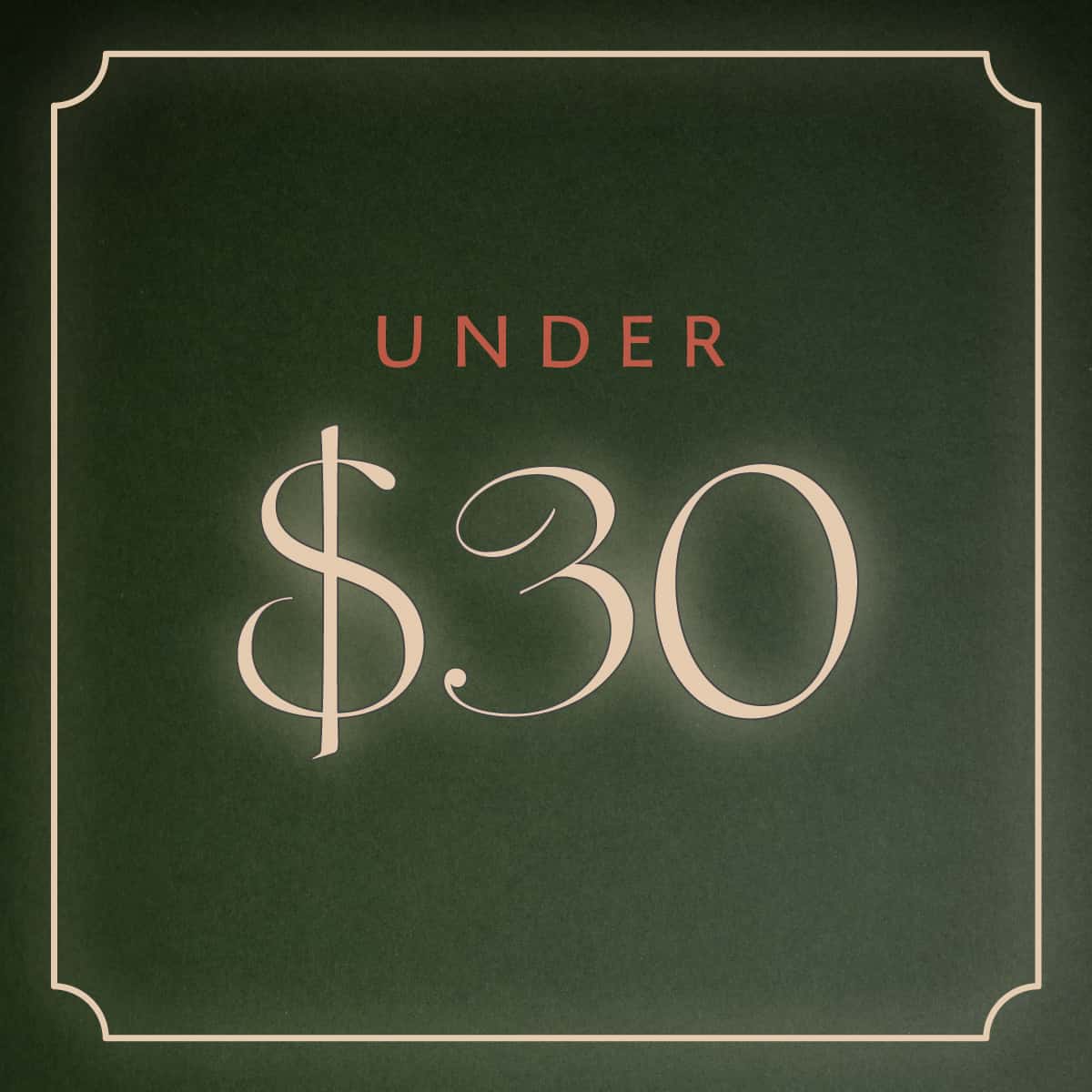 Under $30