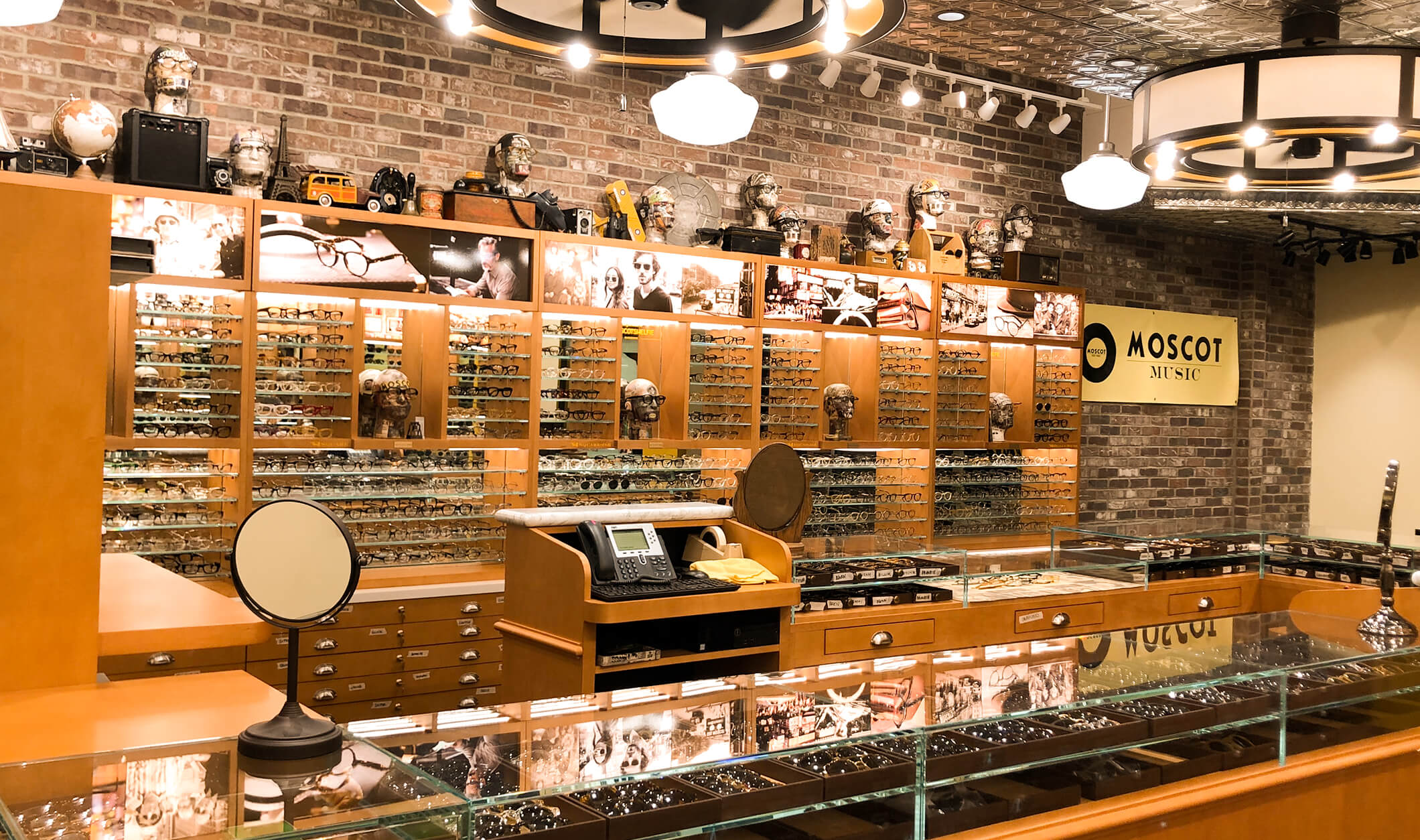 The MOSCOT Melrose Shop interior