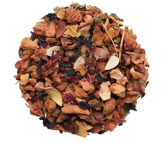Cold Brew Watermelon Mint tea pile