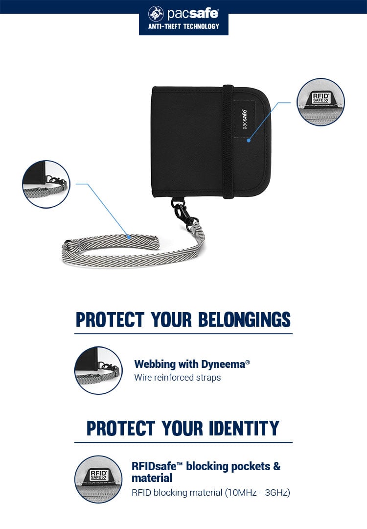 pacsafe credit card sleeve Pacsafe RFIDsleeve 25 RFID-Blocking Credit Card Sleeve 10361803