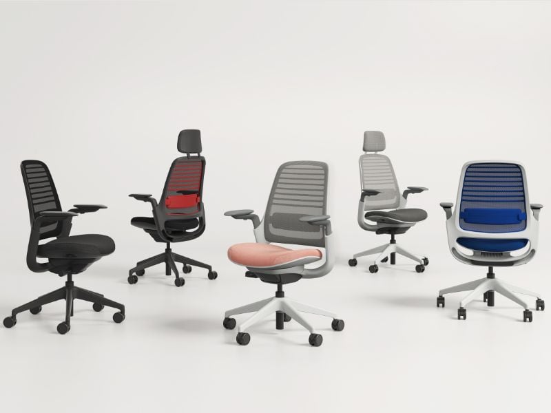 スチールケースSteelcase サイドテーブル　Φ625 H570 スチールケース キャンプファイヤーぺーパーテーブル 丸テーブル