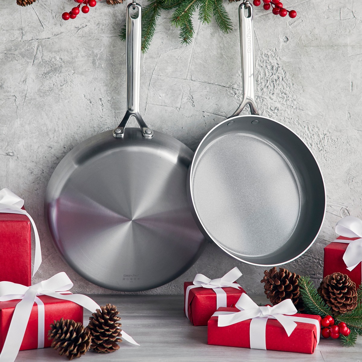 TriClad Ceramic Nonstick 9.5 and 11 Frypan Set