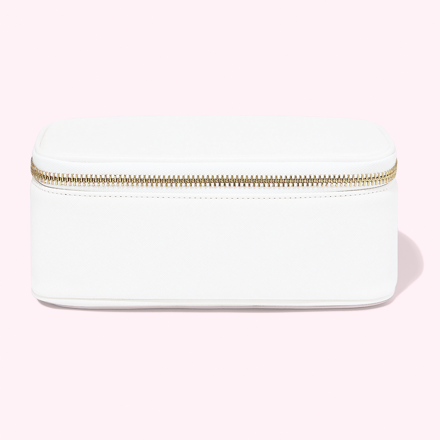 Textured Open Top Mirror Personalized Pouch
