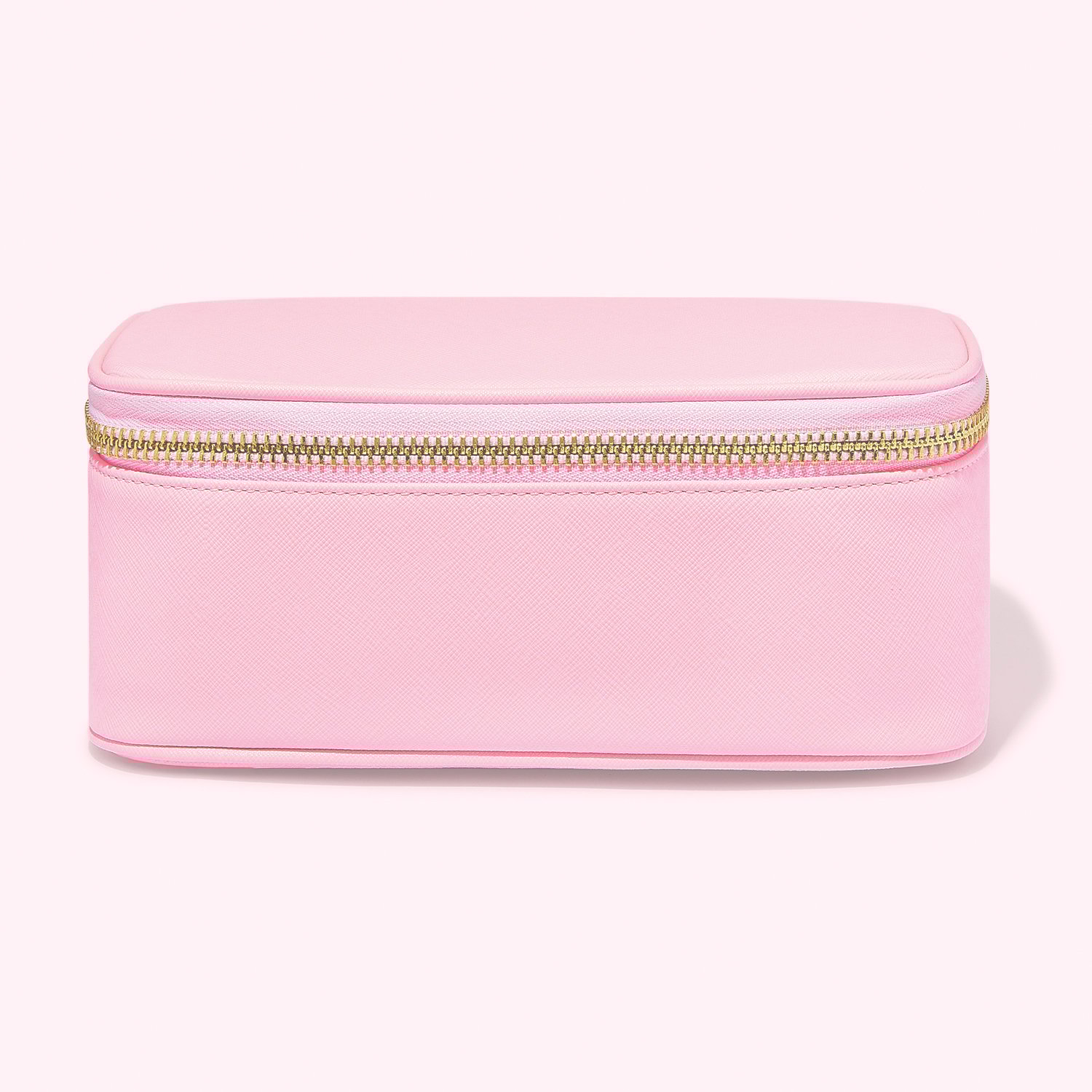 Textured Open Top Mirror Pouch
