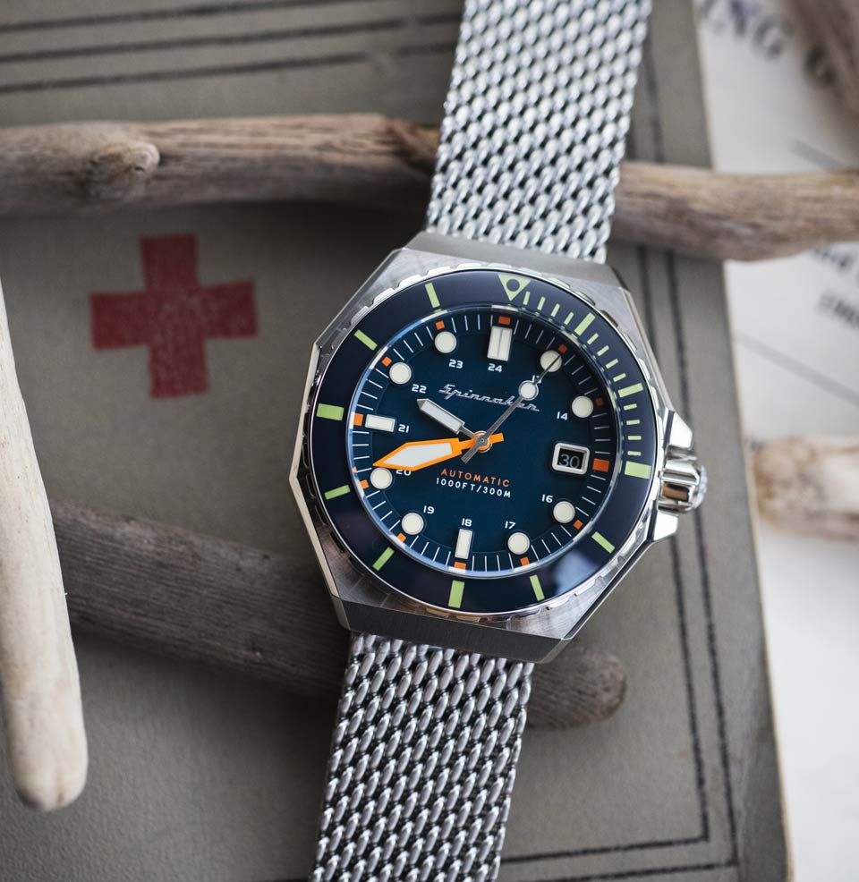 Dumas Blue with Orange accents