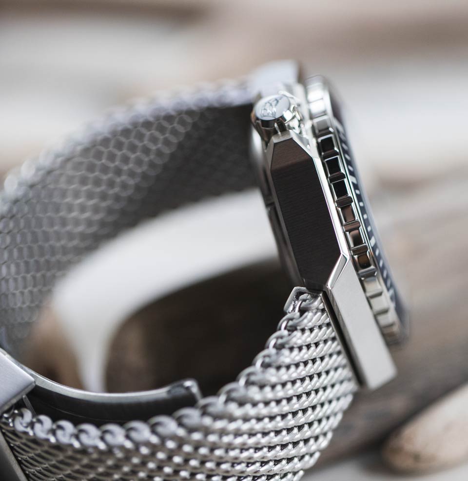 Dumas Heavy Steel Mesh Bracelet