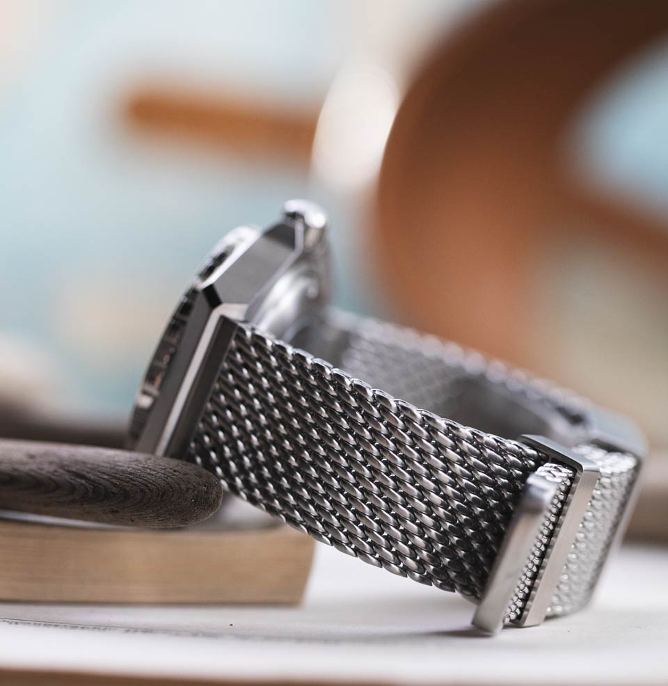 Dumas Heavy Steel Mesh Bracelet