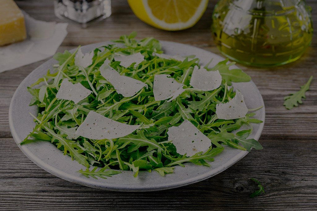 Arugula Salad with Parmesan, Lemon & Olive Oil