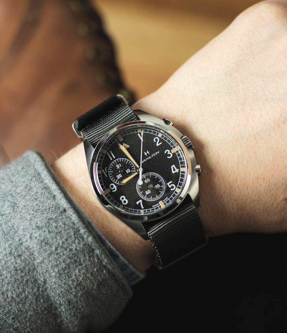 Khaki Aviation Pilot Pioneer Chrono Quartz