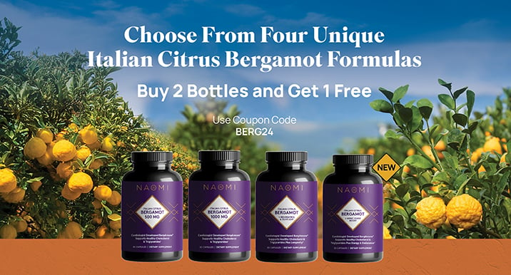 Choose From Four Unique
Italian Citrus Bergamot Formulas
Buy 2 Bottles and Get 1 Free
Use Coupon Code
BERG24