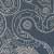 Blue with White Print Product Color Swatch