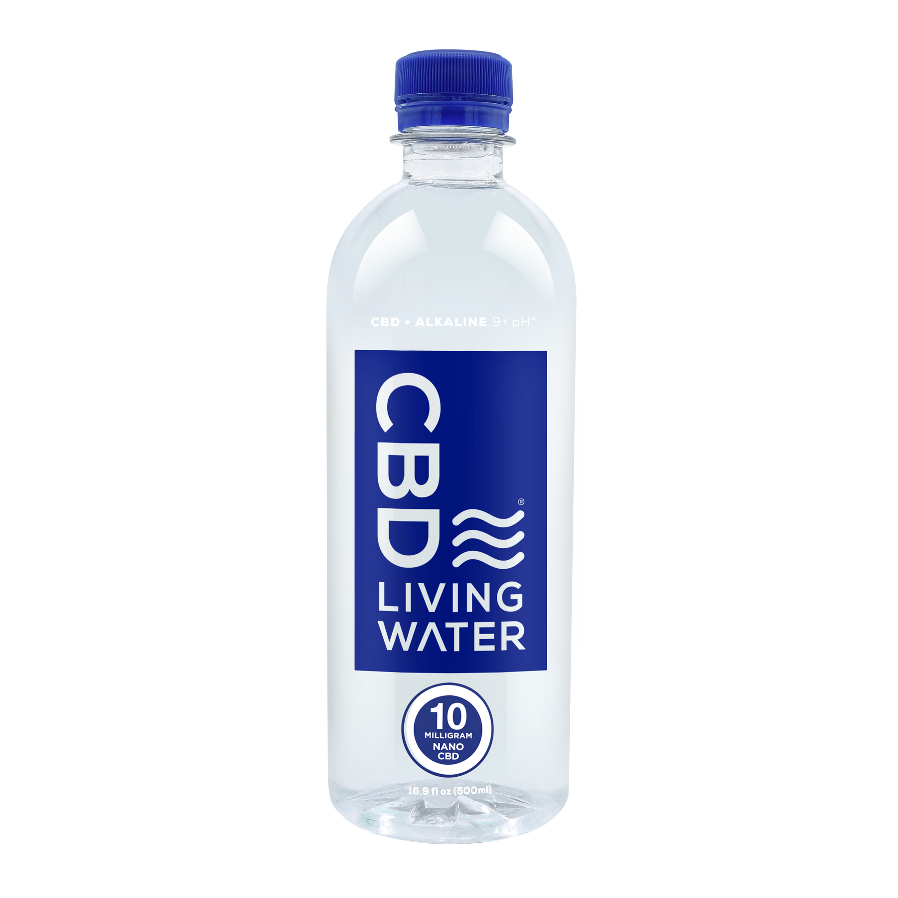 CBD Living Water BPS-free bottle with alkaline (9+ pH)