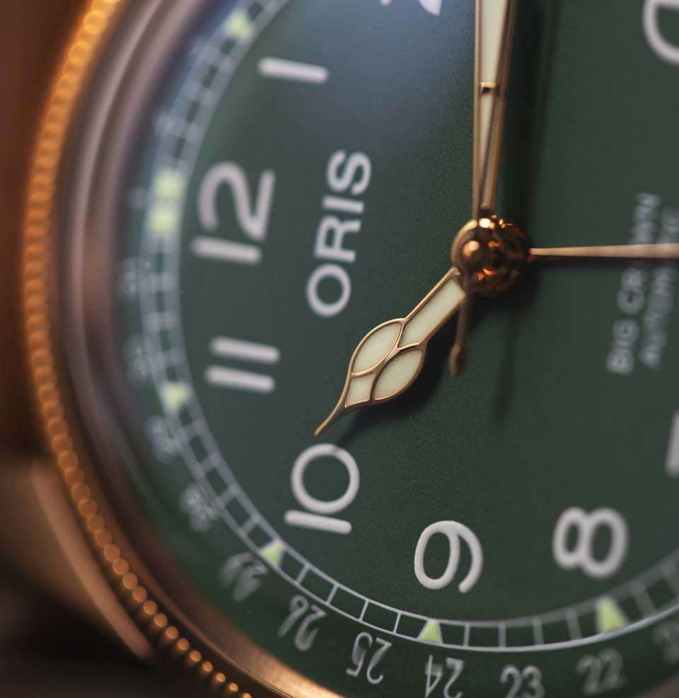 Big Crown Pointer Date Bronze Cathedral Hands