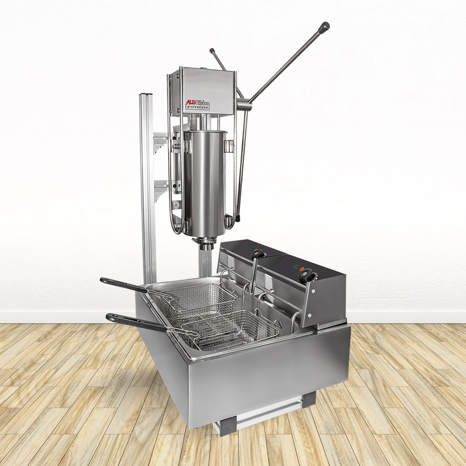 ALDKitchen Churros Machine | Manual Churro Maker | Working Stand | Dee